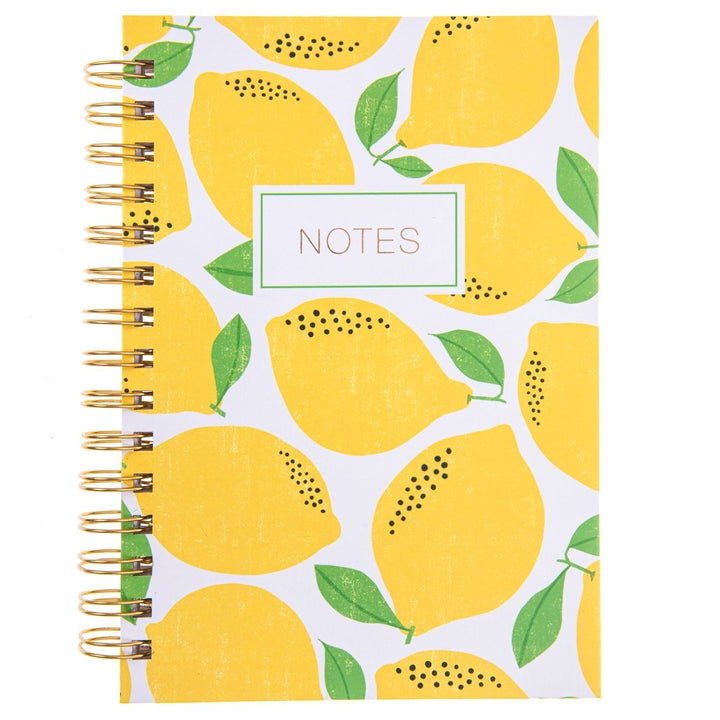 Lemon Yellow 6 x 8 Spiral Hard Cover Journal - Graphique de France