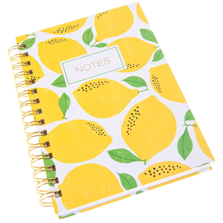 Lemon Yellow 6 x 8 Spiral Hard Cover Journal - Graphique de France