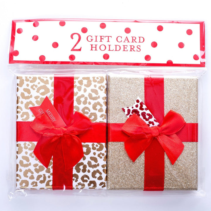 Leopard Glam Holiday Gift Card Holder Set - Graphique de France