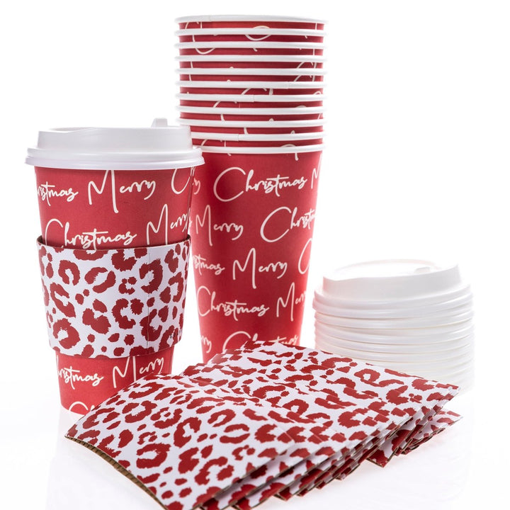 Leopard Holiday Disposable Travel Cups - Graphique de France