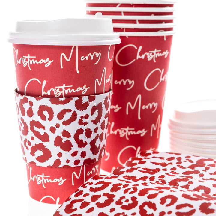 Leopard Holiday Disposable Travel Cups - Graphique de France