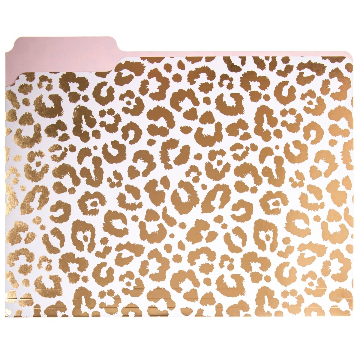 Leopard File Leopard Print File Folder Set | 9 ct | Pink, White, & Gold â Graphique ...