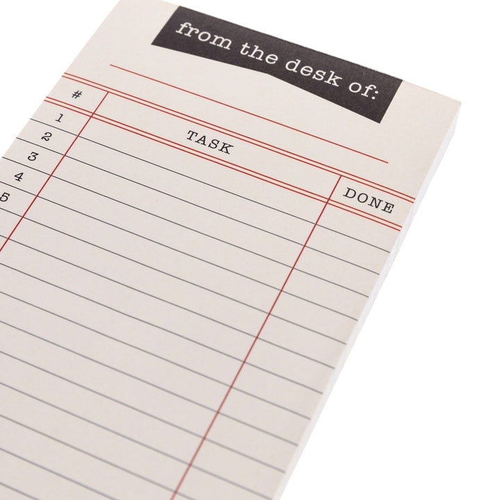 Library Card Magnetic Notepad | Cream | 100 Sheets – Graphique de France