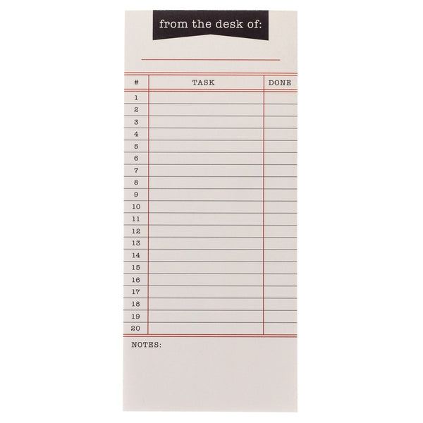 Library Card Magnetic Notepad - Graphique de France