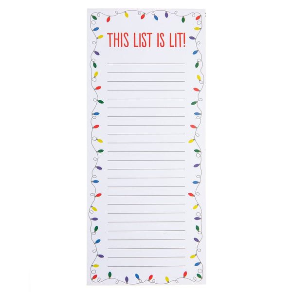 List is Lit Holiday Magnetic Notepad - Graphique de France