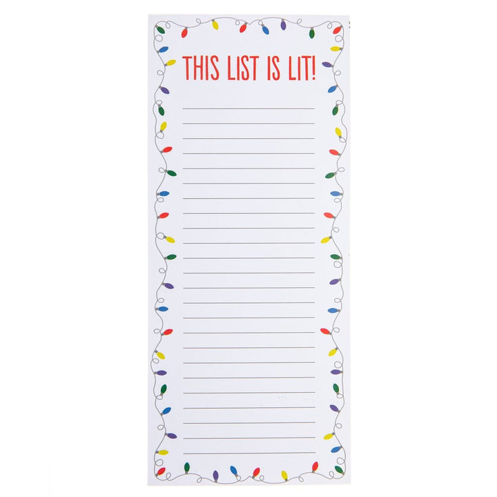 List is Lit Holiday Magnetic Notepad - Graphique de France