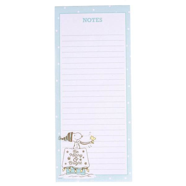 Merry and Bright Snoopy Holiday Magnetic Notepad - Graphique de France