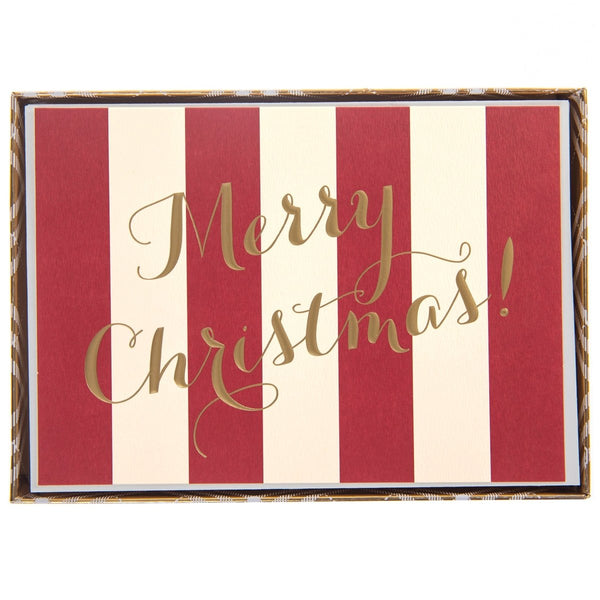 Merry Christmas Large Signature Holiday Boxed Card - Graphique de France