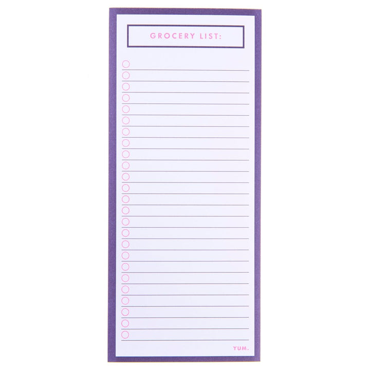 Navy Pink Grocery List Magnetic Notepad - Graphique de France