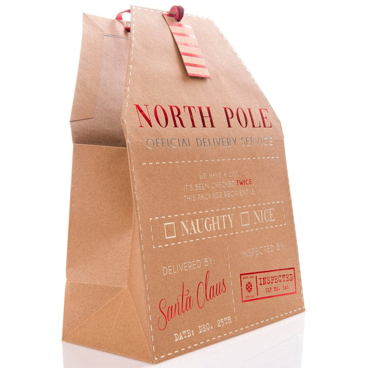 North Pole Large Holiday Gift Bag - Graphique de France