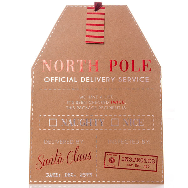 North Pole Large Holiday Gift Bag - Graphique de France