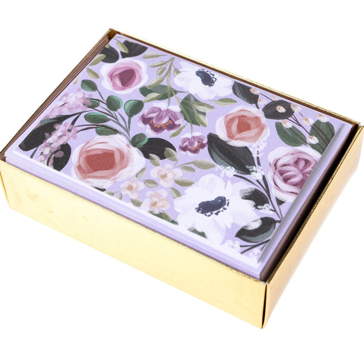 Painted Floral Boxed Cards - Graphique de France