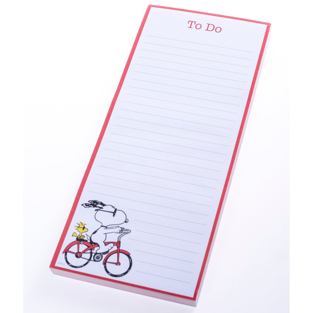 Peanuts Bike Magnetic Notepad | White & Red | 100 Sheets – Graphique de ...