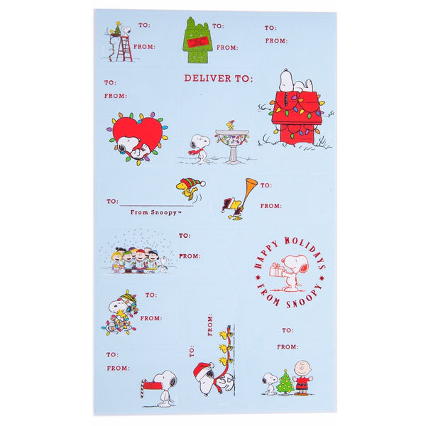 Peanuts&#8482; Holiday Gift Labels - Graphique de France