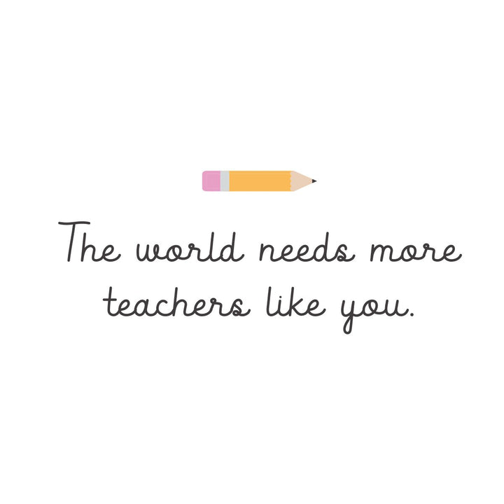 Pencil Teacher Appreciation Handmade Card - Graphique de France