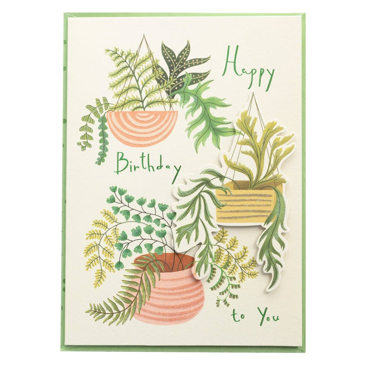 Plants Birthday Handmade Card - Graphique de France