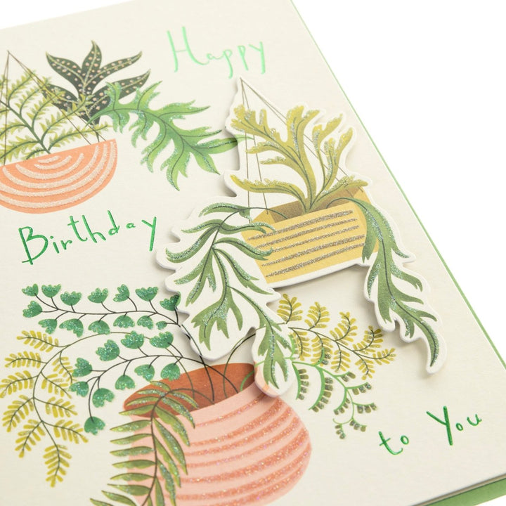 Plants Birthday Handmade Card - Graphique de France