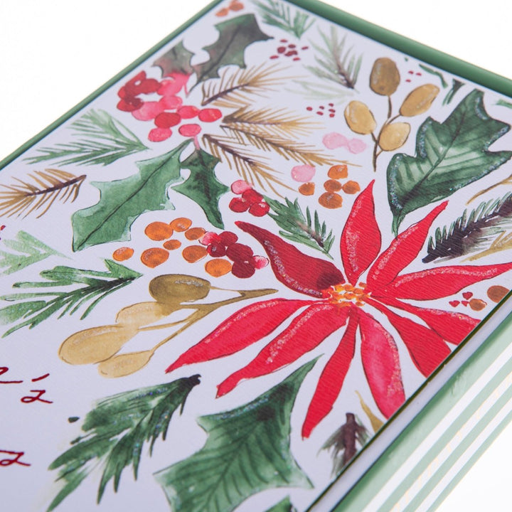 Poinsettia Large Classic Holiday Boxed Card - Graphique de France