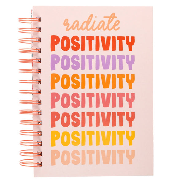 Positivity 6 x 8 Spiral Hard Cover Journal - Graphique de France