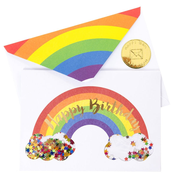 Rainbow Birthday Handmade Card - Graphique de France