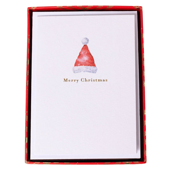 Santa Hat Petite Boxed Cards - Graphique de France