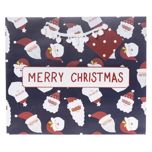 Santa Pattern Large Holiday Gift Bag - Graphique de France