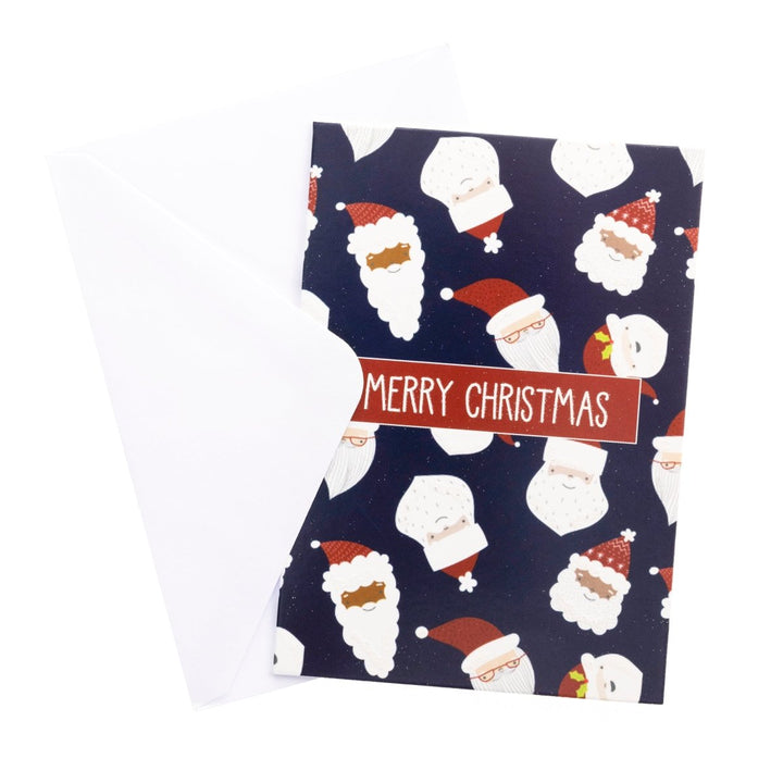 Santa Pattern Petite Boxed Cards - Graphique de France