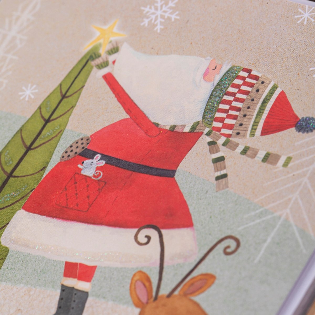 Santa Star Boxed Holiday Cards | 15 ct | Neutrals | Christmas