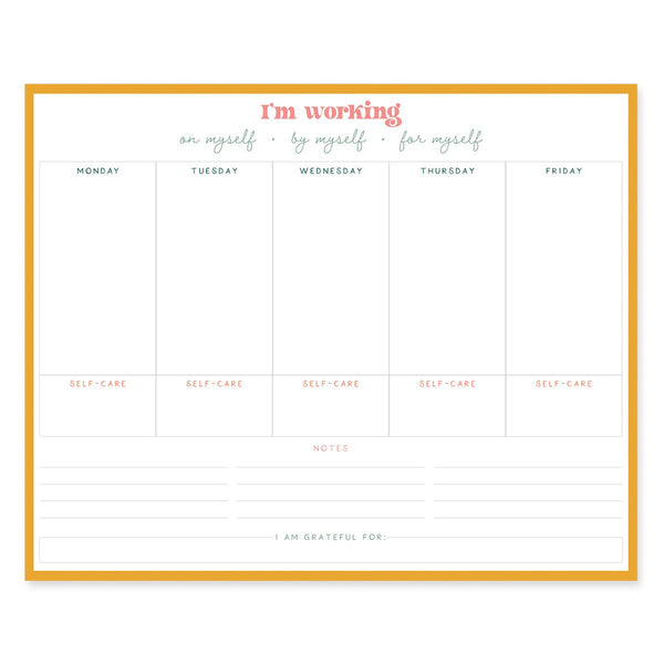 Self Care Weekly Deskpad - Graphique de France