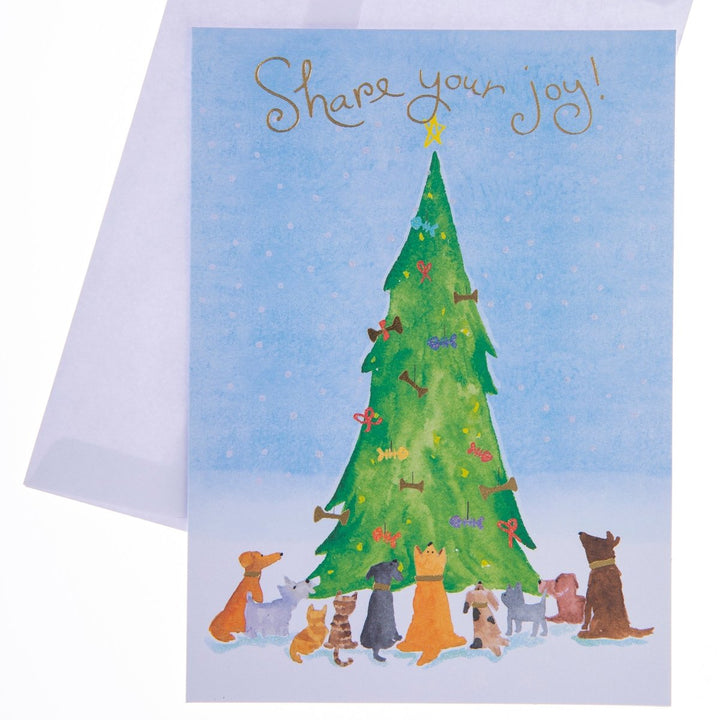 Share Your Joy! Large Classic Holiday Boxed Card - Graphique de France