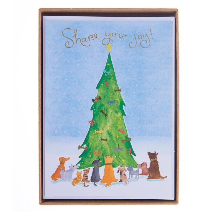 Share Your Joy! Large Classic Holiday Boxed Card - Graphique de France