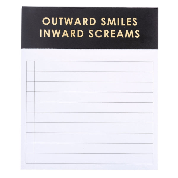 Smiles and Screams Jotter Notepad - Graphique de France