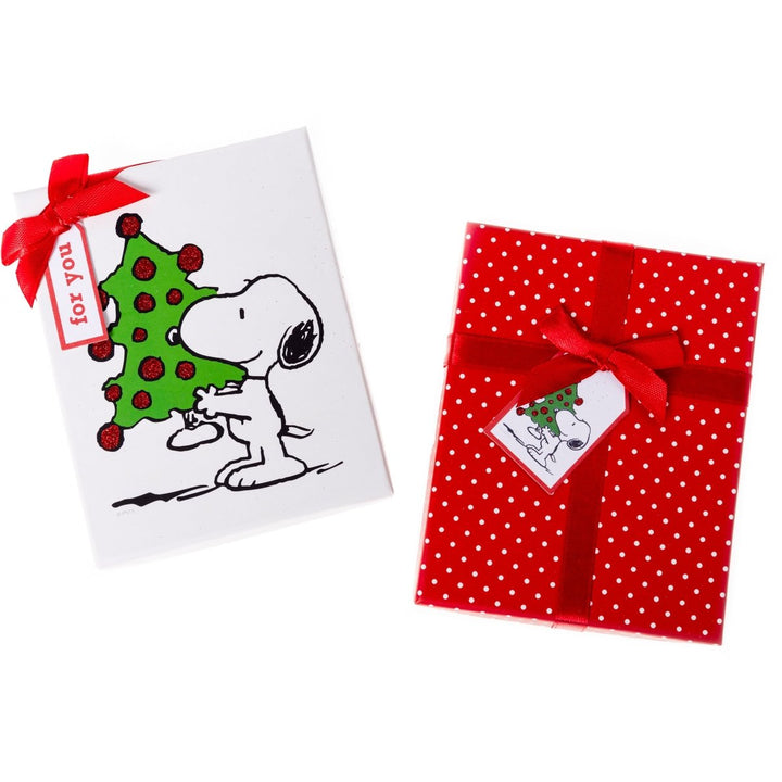 Snoopy Holding Tree Holiday Gift Card Holder Set - Graphique de France