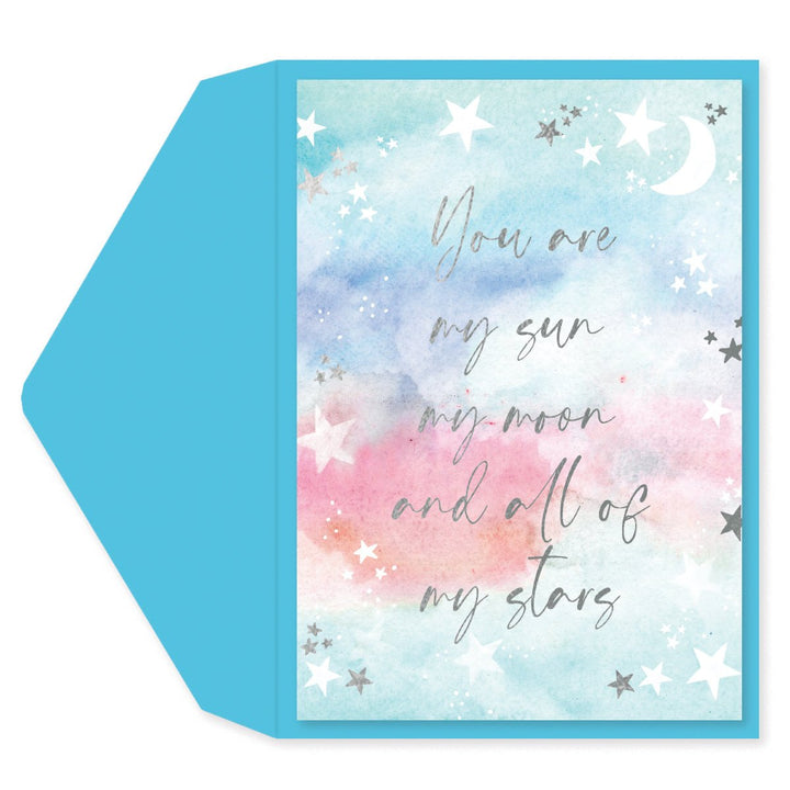 Sun, Moon and Stars Anniversary Card - Graphique de France