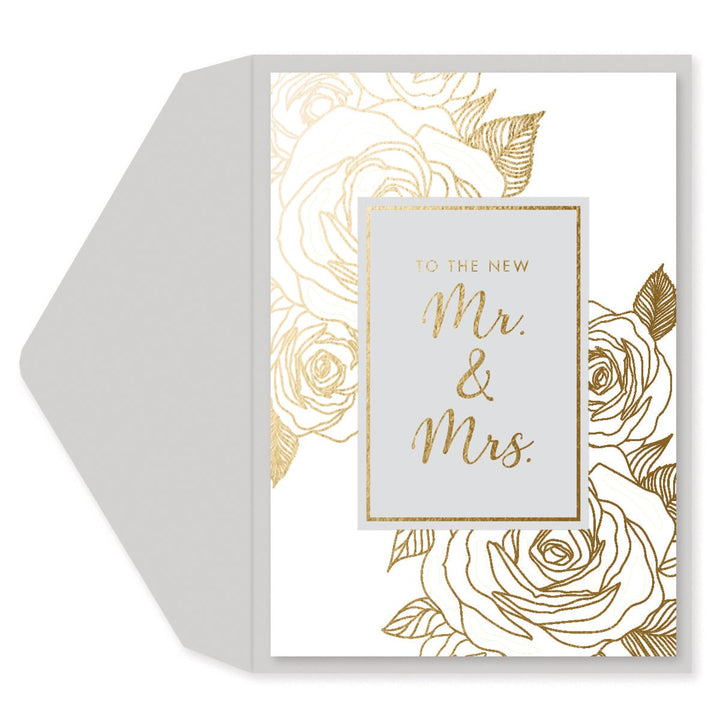 To the New Mr. & Mrs. Wedding Card - Graphique de France