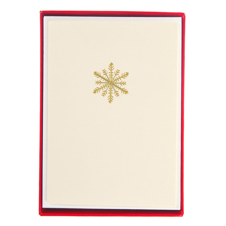 Traditional Snowflake La Petite Noel Holiday Boxed Card - Graphique de France