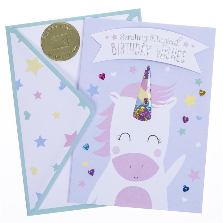 Unicorn Birthday Handmade Card - Graphique de France