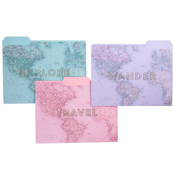 Wanderlust File Folder Set - Graphique de France