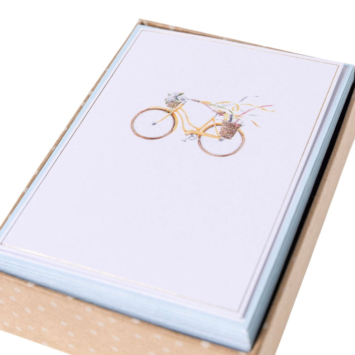 Watercolor Bike Boxed Cards - Graphique de France