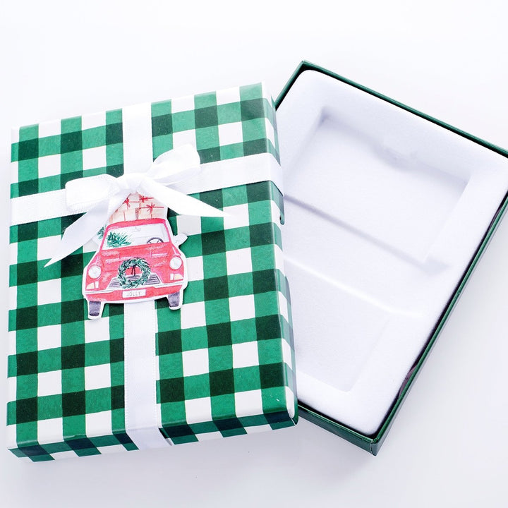 Watercolor Car Holiday Gift Card Holder Set - Graphique de France