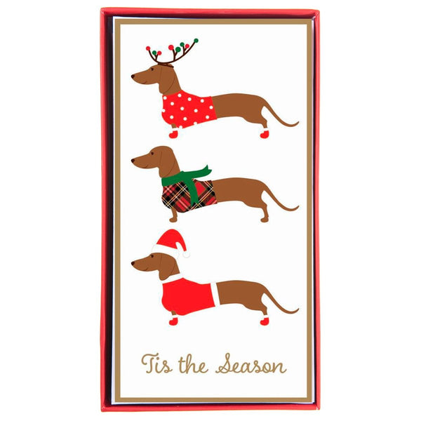 Weiner Dogs Money Holder Holiday Boxed Card - Graphique de France