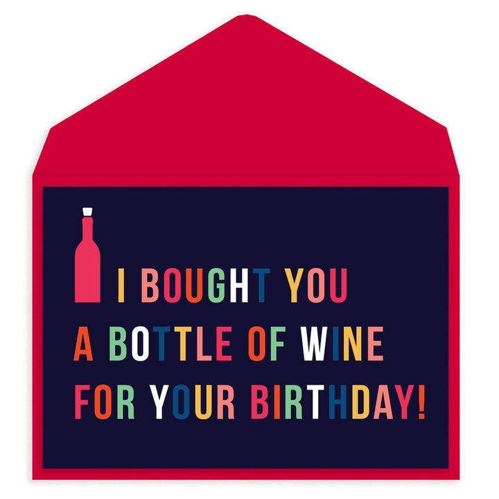 Wine Birthday Card - Graphique de France