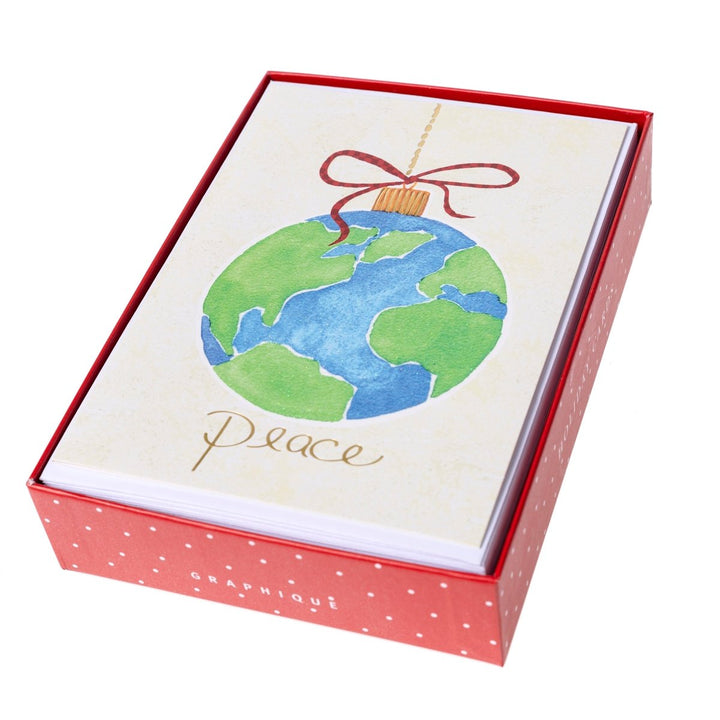 World Peace Large Classic Holiday Boxed Card - Graphique de France