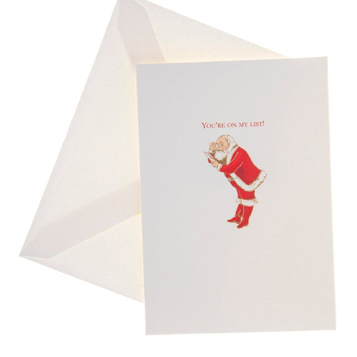 You're On My List La Petite Noel Holiday Boxed Card - Graphique de France