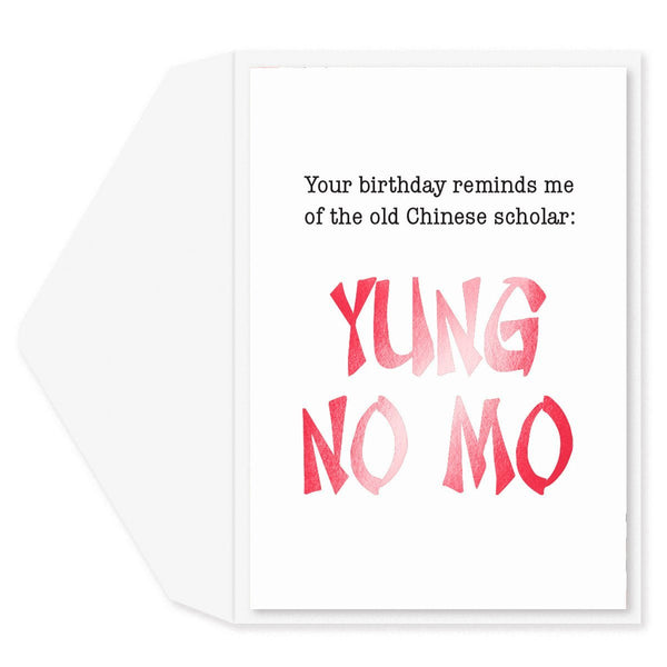 Yung No Mo Birthday Card - Graphique de France